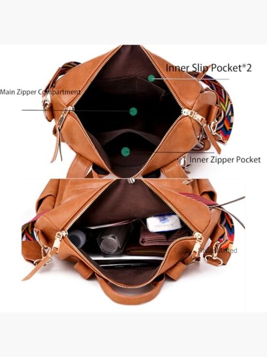 Fashion Leather Backpack Purse Ladies Shoulder Bag Satchel Handbags main image 4